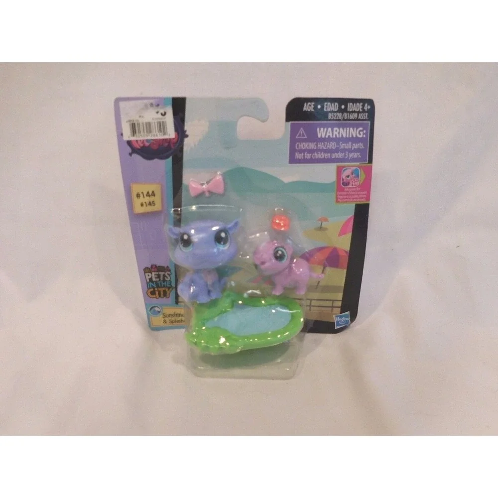 LPS LITTLEST PET SHOP Sunshine Kiboko 144 Splasher 145 PETS in the CITY‎ LPS NIP